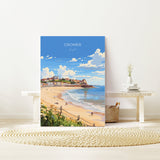 Cromer Beach Poster, Travel Print of Cromer, Norfolk Gift, England, Norfolk Art, Cromer Beach Gift, Wall Art Print NQ Media Designs