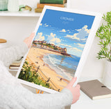 Cromer Beach Poster, Travel Print of Cromer, Norfolk Gift, England, Norfolk Art, Cromer Beach Gift, Wall Art Print NQ Media Designs