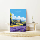 Provence Travel Poster, Travel Print of Provence, France, Provence Gift, France Wall Art, Travel Gift NQ Media Designs