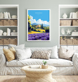 Provence Travel Poster, Travel Print of Provence, France, Provence Gift, France Wall Art, Travel Gift NQ Media Designs