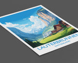 Lauterbrunnen Travel Print, Travel Poster of Lauterbrunnen, Lauterbrunnen Gift, Switzerland Art Gift,Wall Art Print NQ Media Designs