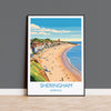 Sheringham Beach Travel Print, Travel Poster of Sheringham , Norfolk Gift, England, Norfolk Art, Sheringham Gift, Wall Art Print NQ Media Designs