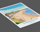 Sheringham Beach Travel Print, Travel Poster of Sheringham , Norfolk Gift, England, Norfolk Art, Sheringham Gift, Wall Art Print NQ Media Designs