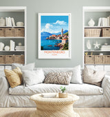 Montenegro Travel Poster, Montenegro Travel Print, Montenegro, Europe Art, Montenegro Gift, Wall Art Print NQ Media Designs