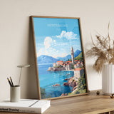 Montenegro Travel Print, Montenegro Travel Poster, Montenegro, Europe Art, Montenegro Gift, Wall Art Print NQ Media Designs