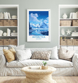 Antarctica Travel Print, Travel Poster of Antarctica, Antarctica Gift, Antarctica Art Gift,Wall Art Print NQ Media Designs