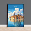 Rovinj Travel Print, Travel Poster of Rovinj, Croatia, Rovinj Art, Rovinj Gift, Wall Art Print NQ Media Designs