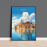 Rovinj Travel Print, Travel Poster of Rovinj, Croatia, Rovinj Art, Rovinj Gift, Wall Art Print NQ Media Designs