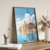 Rovinj Travel Print, Travel Poster of Rovinj, Croatia, Rovinj Art, Rovinj Gift, Wall Art Print NQ Media Designs