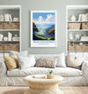 Blue Mountains Poster, Travel Print of Blue Mountains, New South Wales, Blue Mountains Gift, Australia Art Gift