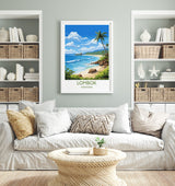 Lombok Travel Print, Travel Poster of Lombok, Indonesia, Lombok Gift, Wall Art Print NQ Media Designs