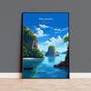 Palawan Travel Print, Travel Poster of Palawan, PalawanGift,Philippines Art Gift,Wall Art Print NQ Media Designs