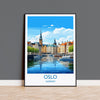 Oslo Poster, Travel Print of Oslo, Norway, Oslo Gift, Norway Wall Art, Travel Gift NQ Media Designs