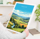 Wicklow Print, Travel Poster of Wicklow, Ireland, County Wicklow Art Gift, Ireland Gift Art, Landscape Wall Art Print NQ Media Designs