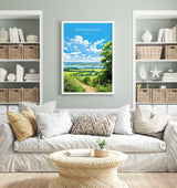 Pembrokeshire Print, Travel Poster of Pembrokeshire, Wales, Pembrokeshire Art Gift, Wales Gift Art, Landscape Wall Art Print NQ Media Designs