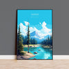 Jasper Print, Travel Poster of Jasper National Park, National Park, Jasper Gift, Canada Art Gift, Travel Gift NQ Media Designs