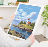Nova Scotia Print, Travel Poster of Nova Scotia, Nova Scotia Gift, Canada Art Gift, Travel Gift NQ Media Designs