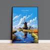 Holland Travel Poster, Travel Print of Holland, Netherlands, Dutch Art, Holland Gift, Wall Art Print NQ Media Designs