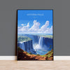 Victoria Falls Poster, Travel Print of Victoria Falls, Zimbabwe Art Gift, Victoria Falls Gift, Africa Art, Travel Gift NQ Media Designs