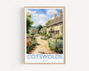 Cotswolds Poster, Travel Print of Cotswolds, England, Cotswolds Gift, Travel Watercolour Gift NQ Media Designs