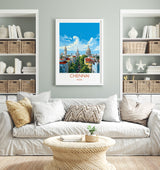 Chennai Travel Print, Travel Poster of Chennai, India, Chennai Art Gift, Wall Art Print NQ Media Designs