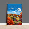 Connecticut Print, Travel Poster of Connecticut, Connecticut Art Gift, USA, Travel Gift NQ Media Designs