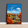 Connecticut Print, Travel Poster of Connecticut, Connecticut Art Gift, USA, Travel Gift