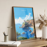 Croatia Travel Poster, Travel Print of Croatia, Croatia Art Gift, Dalmatian coast gift, Europe Wall Art, Travel Gift NQ Media Designs
