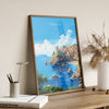 Croatia Travel Poster, Travel Print of Croatia, Croatia Art Gift, Dalmatian coast gift, Europe Wall Art, Travel Gift