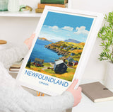 Newfoundland Poster, Travel Print of Newfoundland, Canada, Newfoundland Art Gift, Travel Gift NQ Media Designs