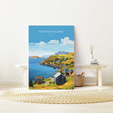 Newfoundland Poster, Travel Print of Newfoundland, Canada, Newfoundland Art Gift, Travel Gift NQ Media Designs
