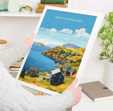 Newfoundland Poster, Travel Print of Newfoundland, Canada, Newfoundland Art Gift, Travel Gift NQ Media Designs
