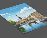 Hamburg Travel Print Wall Art, Travel Poster of Hamburg, Hamburg Gift Art, Germany Wall Decor Art, Travel Gift NQ Media Designs