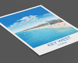 Key West Travel Poster, Travel Printof Key West , Key West Gift,Florida Art Gift,USA Wall Art Print NQ Media Designs