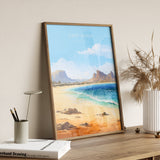 Cape Verde Travel Print, Travel Poster of Cape Verde, Africa, Cape Verde Art Gift, Wall Art Print NQ Media Designs