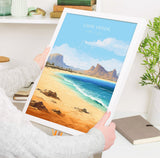 Cape Verde Travel Print, Travel Poster of Cape Verde, Africa, Cape Verde Art Gift, Wall Art Print NQ Media Designs