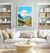 Scafell Pike Print, Scafell Pike Travel Poster, England, Cumbria Art, Scafell Pike Gift, Lake District Gift, Wall Art Print