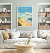 Horsey Beach Poster, Travel Print of HorseyBeach, Norfolk, England, HorseyBeach Gift, Norfolk Art Gift, Wall Art Print NQ Media Designs