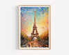 Paris Wall Art Poster, Abstract Art Travel Print, Travel Poster of Eiffel Tower, Paris Abstract Art , Paris Art Gift, France, Wall Art Print NQ Media Designs