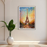 Paris Wall Art Poster, Abstract Art Travel Print, Travel Poster of Eiffel Tower, Paris Abstract Art , Paris Art Gift, France, Wall Art Print NQ Media Designs