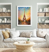 Paris Wall Art Poster, Abstract Art Travel Print, Travel Poster of Eiffel Tower, Paris Abstract Art , Paris Art Gift, France, Wall Art Print NQ Media Designs