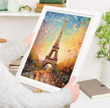 Paris Wall Art Poster, Abstract Art Travel Print, Travel Poster of Eiffel Tower, Paris Abstract Art , Paris Art Gift, France, Wall Art Print NQ Media Designs