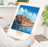 Porto Travel Print, Travel Poster of Porto, Portugal, Porto Art Gift, Wall Art Print NQ Media Designs