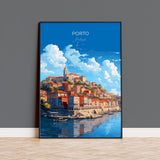 Porto Poster, Travel Print of Porto, Portugal, Porto Art Gift, Portugal Wall Art NQ Media Designs