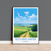Rutland Water Travel Print, Travel Poster of Rutland Water, Rutland Water Reservoir, Rutland Water Art Gift, Wall Art Print NQ Media Designs
