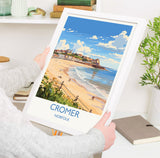 Cromer Beach Travel Print, Travel Poster of Cromer , Norfolk Gift, England, Norfolk Art, Cromer Beach Gift, Wall Art Print NQ Media Designs