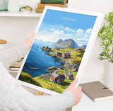 Lofoten Islands Poster, Travel Print of Lofoten,Lofoten Islands Art Print, Norwegian Wall Print, Lofoten Gift,Lofoten Artwork NQ Media Designs