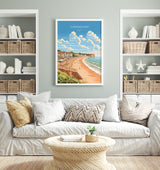 Sheringham Beach Travel Print, Travel Poster of Sheringham , Norfolk Gift, England, Norfolk Art, Sheringham Gift, Wall Art Print NQ Media Designs