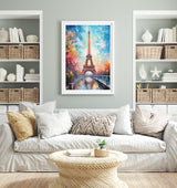 Eiffel Tower Paris Wall Art Print, Travel Poster of Eiffel Tower Paris Abstract Art , Paris Art Gift, France, Abstract Art Gift NQ Media Designs