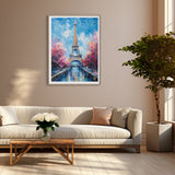 Paris Print, Travel Poster of Eiffel Tower Paris Abstract Art , Paris Art Gift, France, Wall Art Print NQ Media Designs